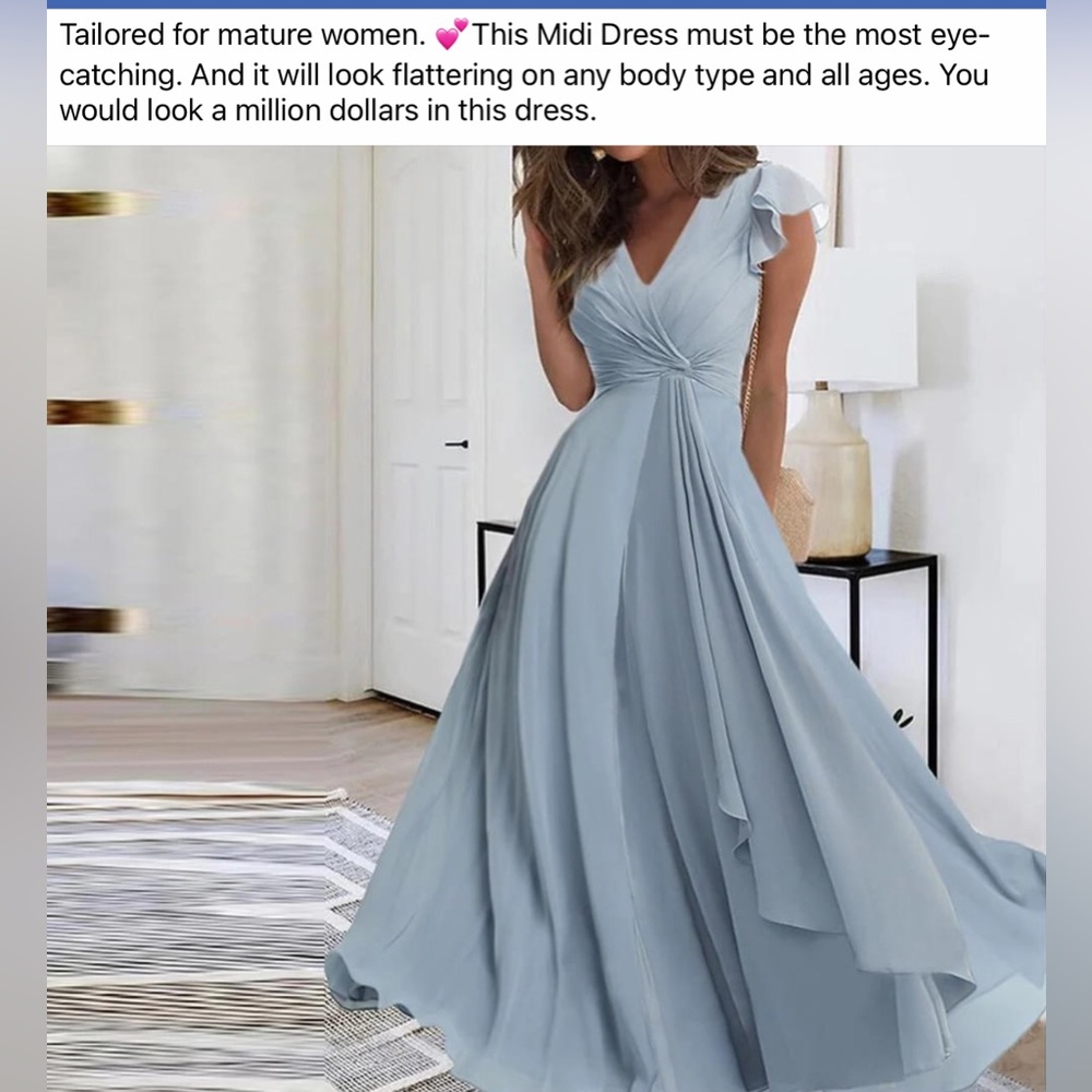 Chiffon, full skirt formal dress